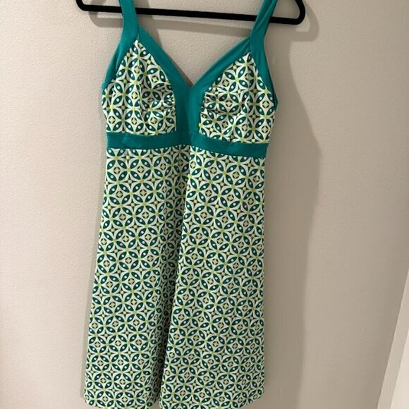 Patagonia Women's Minette Dress Green Blue Sundress Size (M)‎ Medium - Picture 6 of 6